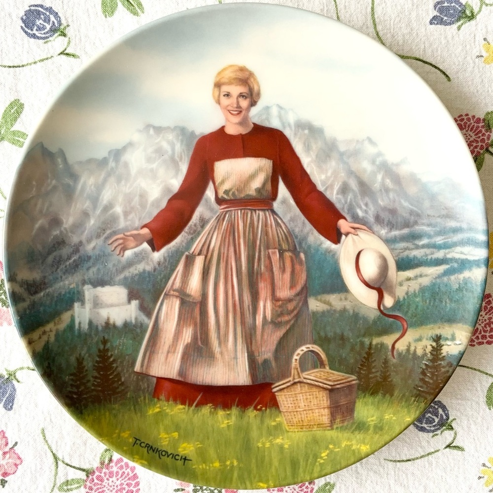 The Sound Of Music Collectors Plate Vintage 1986.